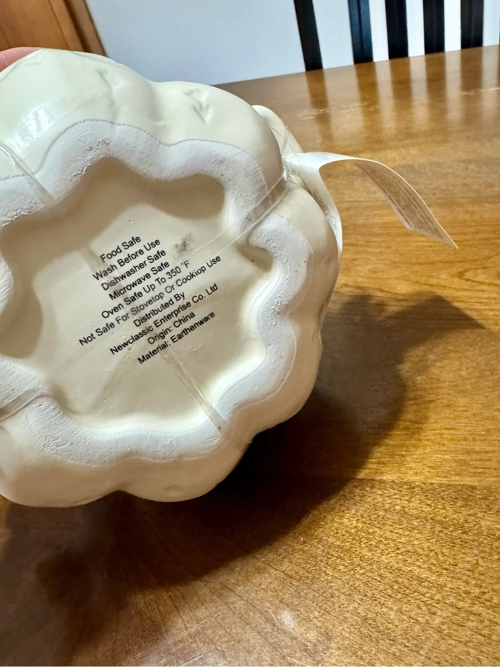 Target Bullseye Fall 2026 White Ceramic Pumpkin Casserole Baking Dish with Lid